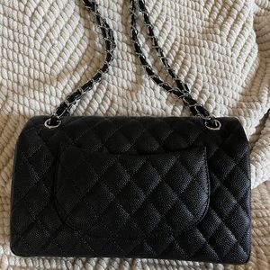 Chanel classic flap, blk